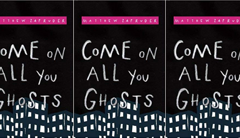 Come On All You Ghosts cover in a repeated pattern