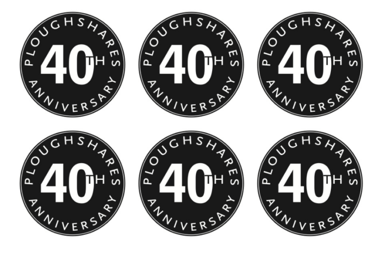 Ploughshares 40th anniversary seal