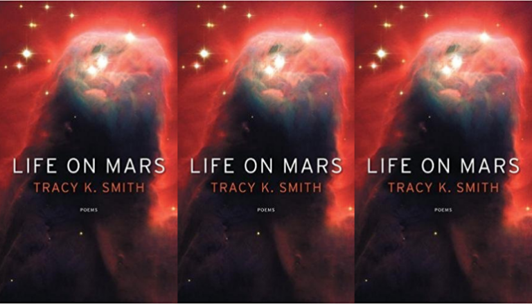 side by side series of the cover of Tracy K. Smith's Life on mars