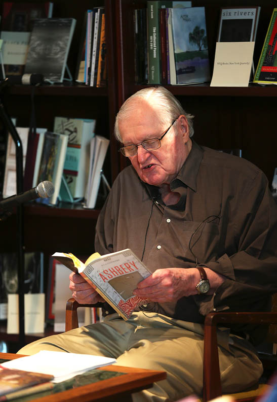 photo of John Ashbery reading