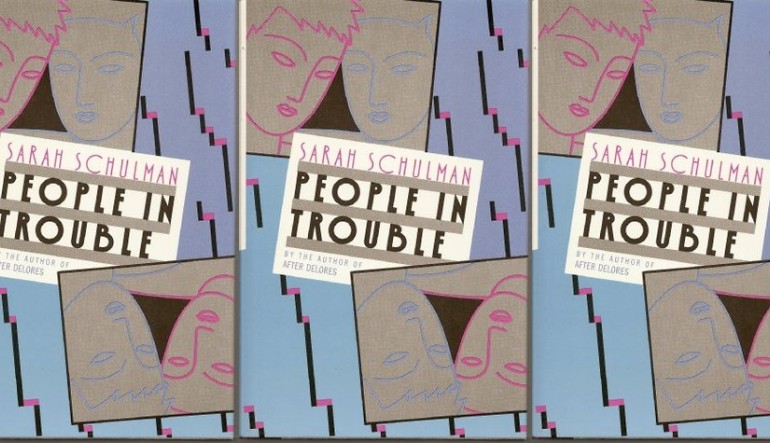 side by side series of the cover of People in Trouble by Sarah Schulman