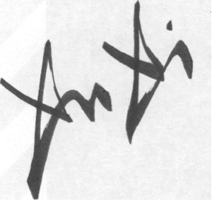 up-close photo of a signature