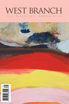 image of the cover of West Branch which features an abstract oil painting