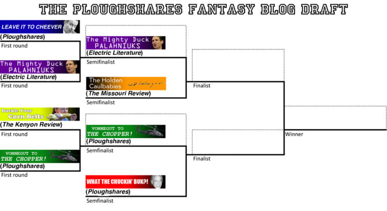 Ploughshares Fantasy Blog Draft Round 2 – The Mighty Duck Palahniuks vs The Holden Caulbabies