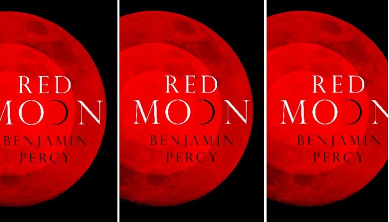 side by side series of the cover of Percy's Red Moon