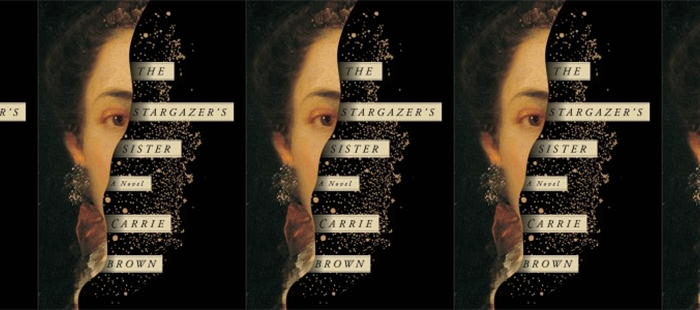 Side by side images of the Stargazer's Sister book cover