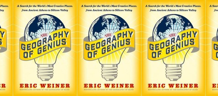 Side by side covers of Geography of Genius by Eric Weiner