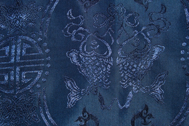 Close up picture of Traditional Chinese fabric