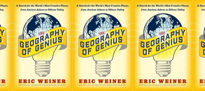 Side by side covers of Geography of Genius by Eric Weiner