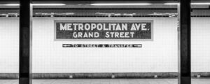 New York City Subway at Metropolitan Ave. and Green Street
