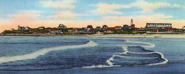 Vintage postcard of Manomet Point in Plymouth, Massachusetts