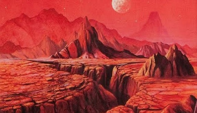 Rocky red landscape.