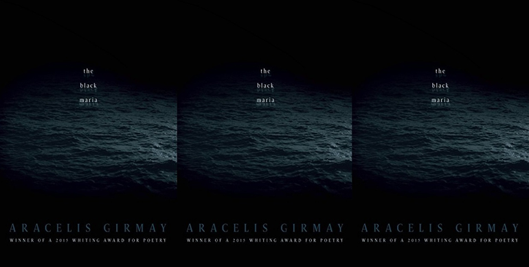 Book cover for "The Black Maria" with the text over a dark stormy sea.