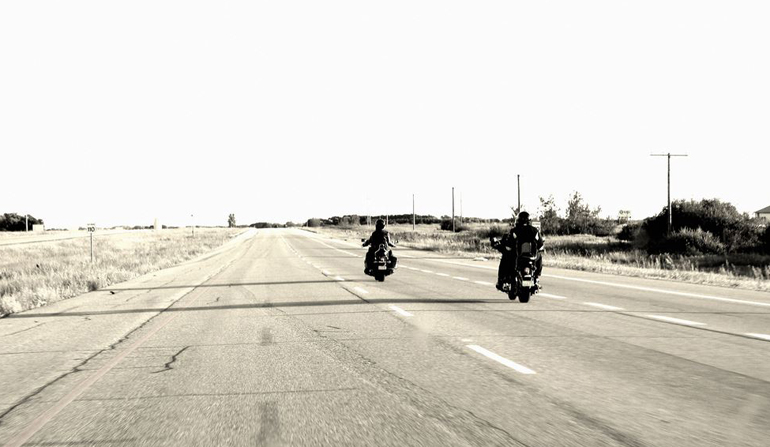 motorcycles on highway