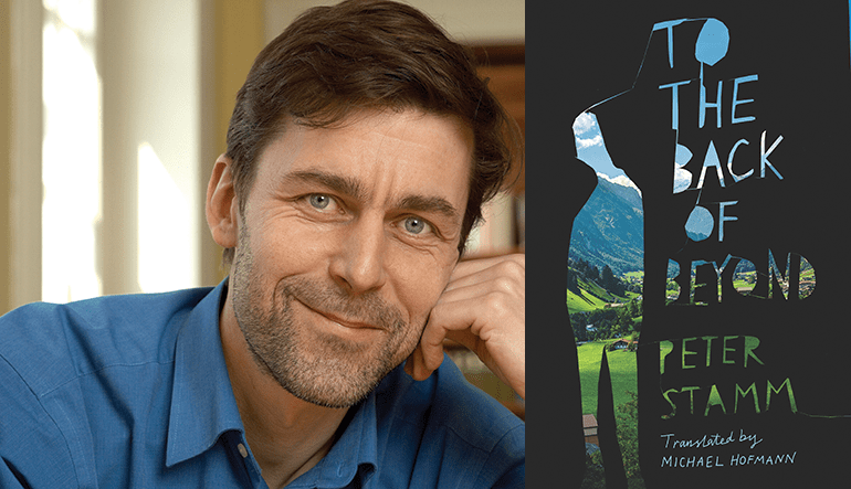 to the back of beyond book cover and Peter Stamm 