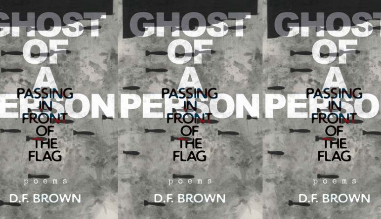 Ghost of a Person Passing in Front of the Flag cover in a repeated pattern