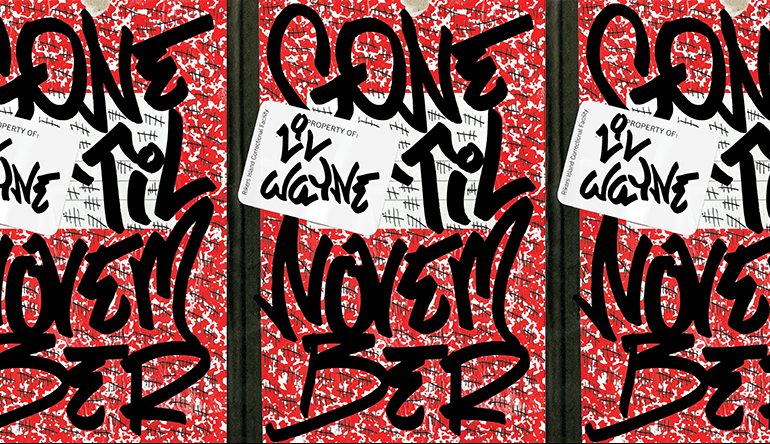 Gone Til November cover in a repeated pattern