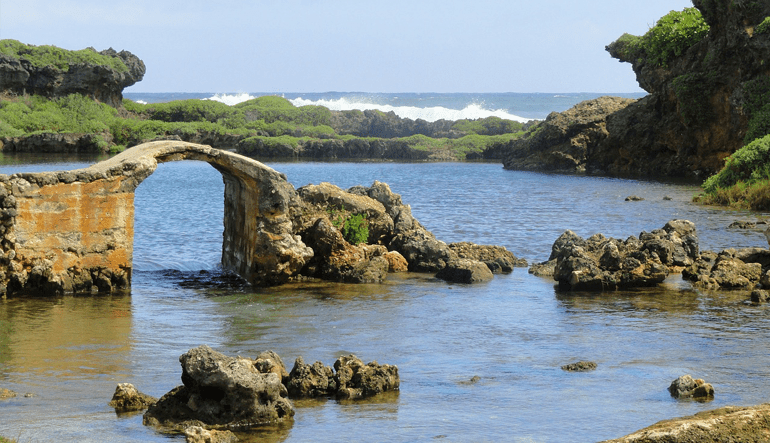 Rock formations on the coast of Guam