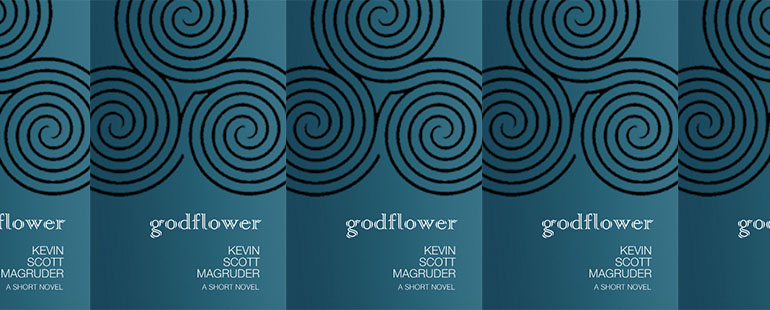 side by side series of the cover of Magruder's Godflower