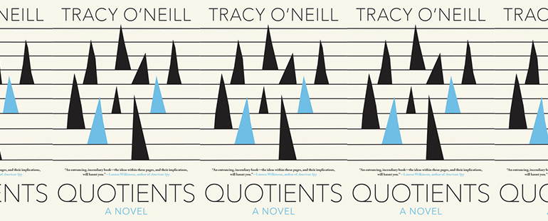 side by side series of the cover of Tracy O'Neill's Quotients