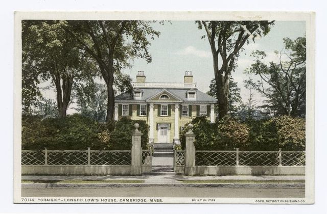 vintage photograph of Longfellow's house