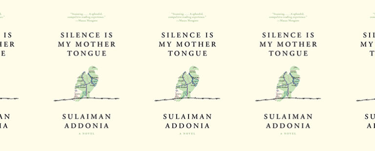 side by side series of the cover of Silence is My Mother Tongue by Sulaiman Addonia