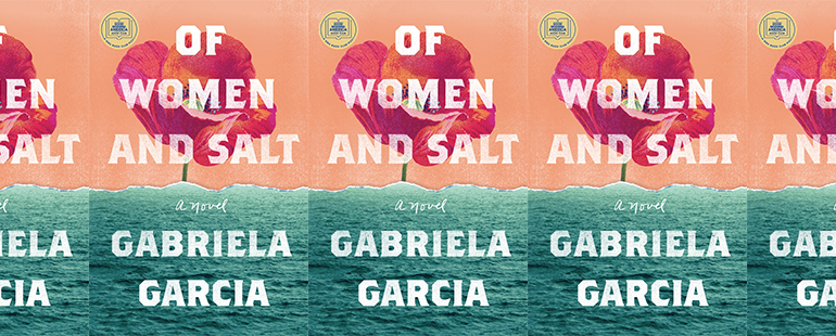 side by side series of the cover of Of Women and Salt