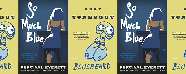 Covers of So Much Blue and Bluebeard