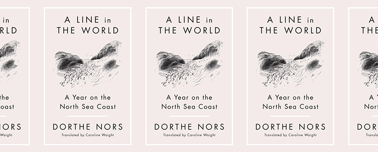 the book cover for A Line in the World: A Year on the North Sea Coast