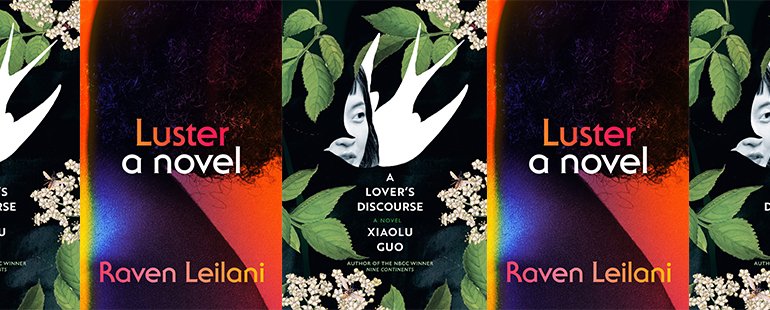side by side series of the covers of A Lovers Discourse and Luster