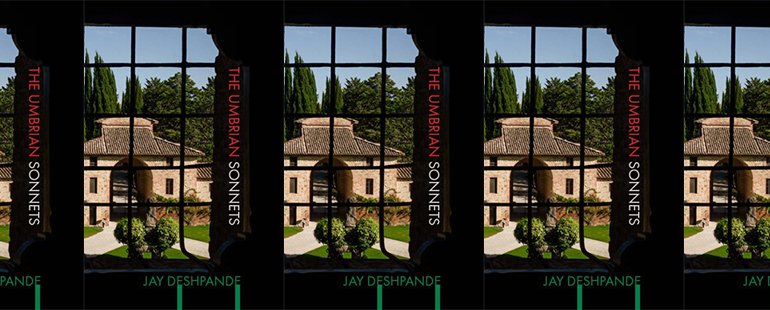 side by side series of the cover of The Umbrian Sonnets