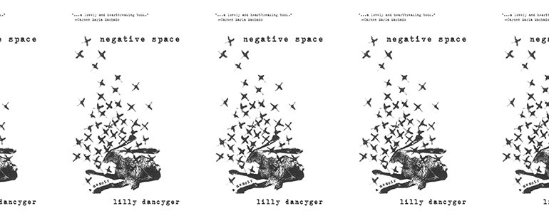 side by side series of the cover of Negative Space