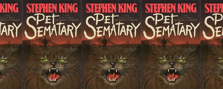 Cover for the book Pet Sematary by Stephen King.