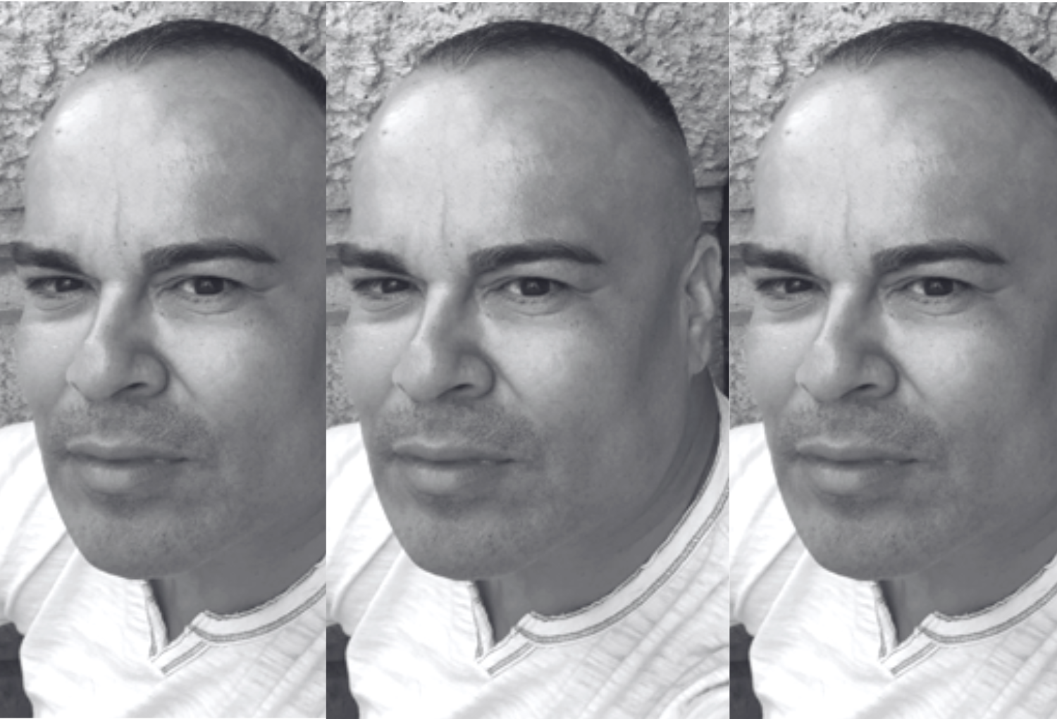 Black and white headshot of Rigoberto Gonzalez