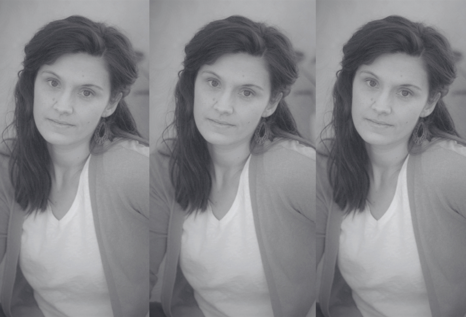 Black and white headshot of Abbie Kiefer