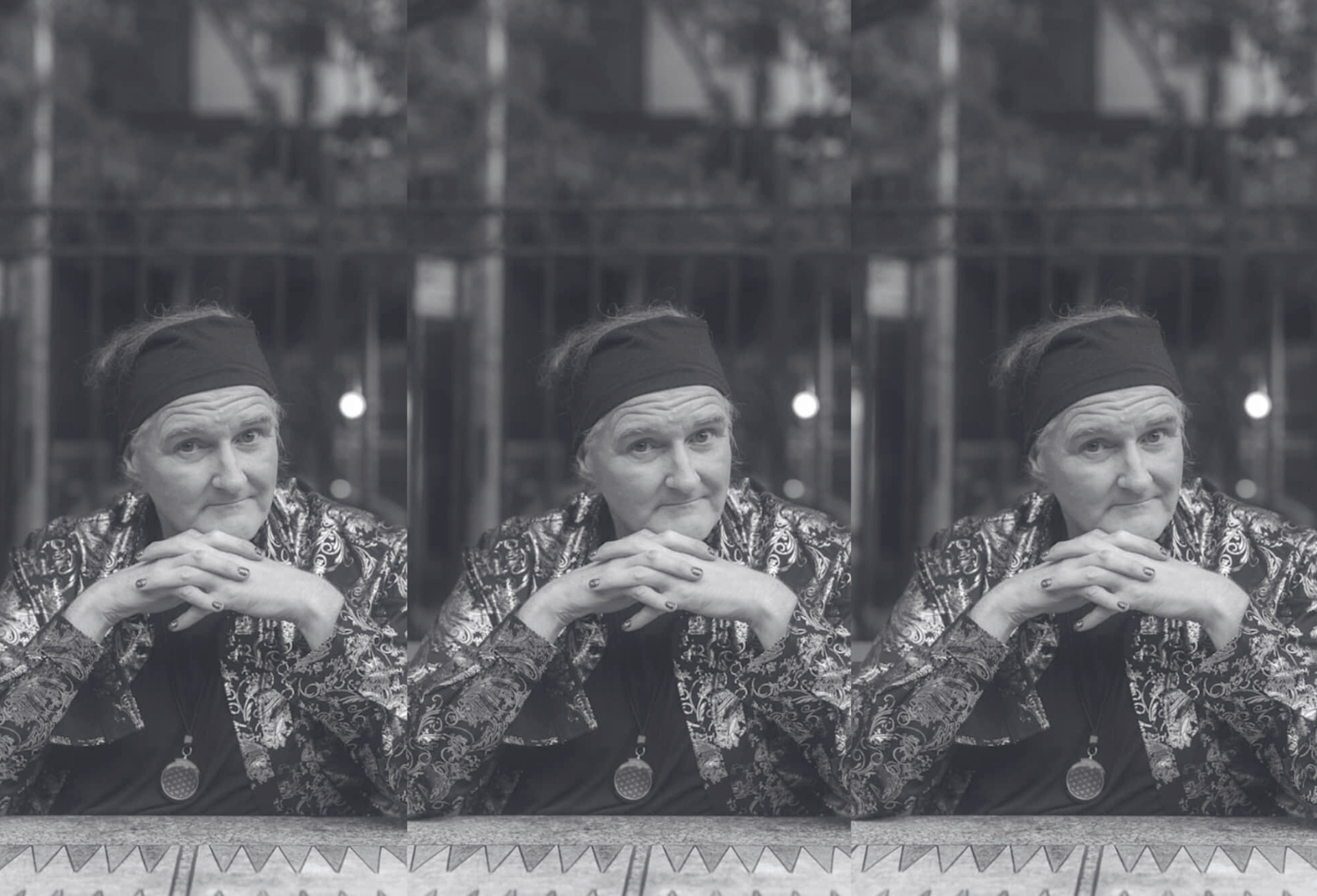 Black and white headshot of CAConrad