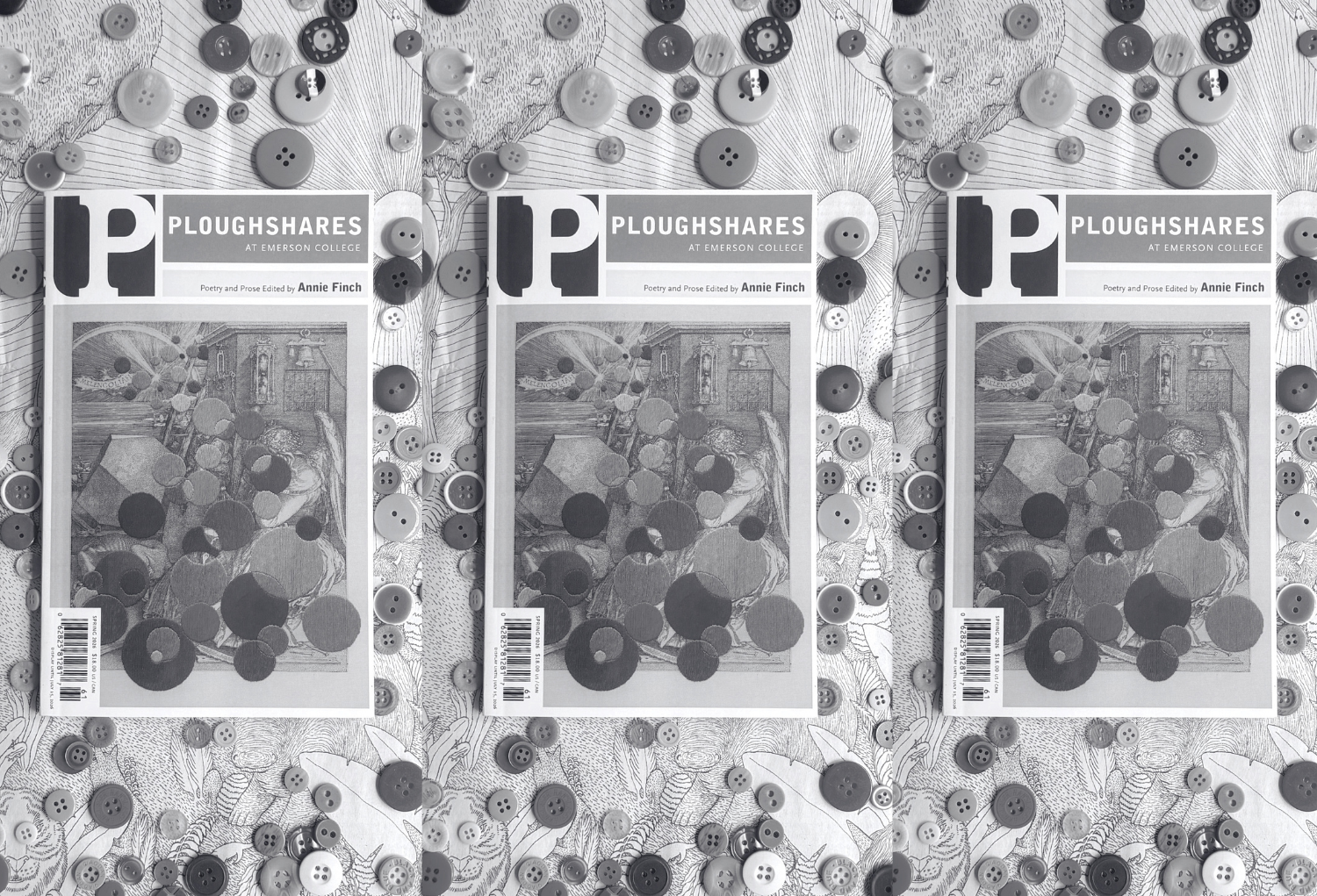Black and white photo of Ploughshares' Spring 2026 issue