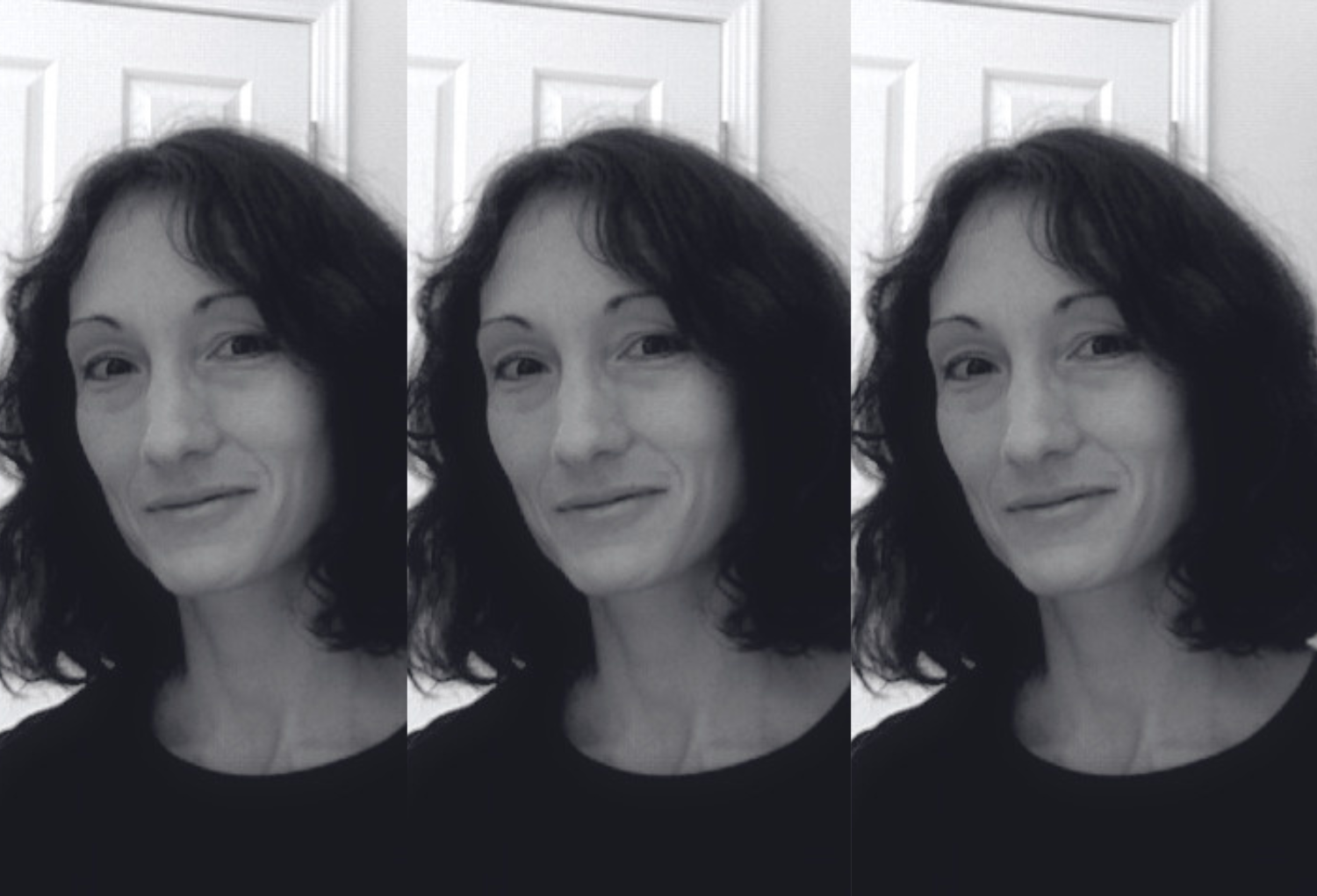 Black and white headshot of Jessica Roeder