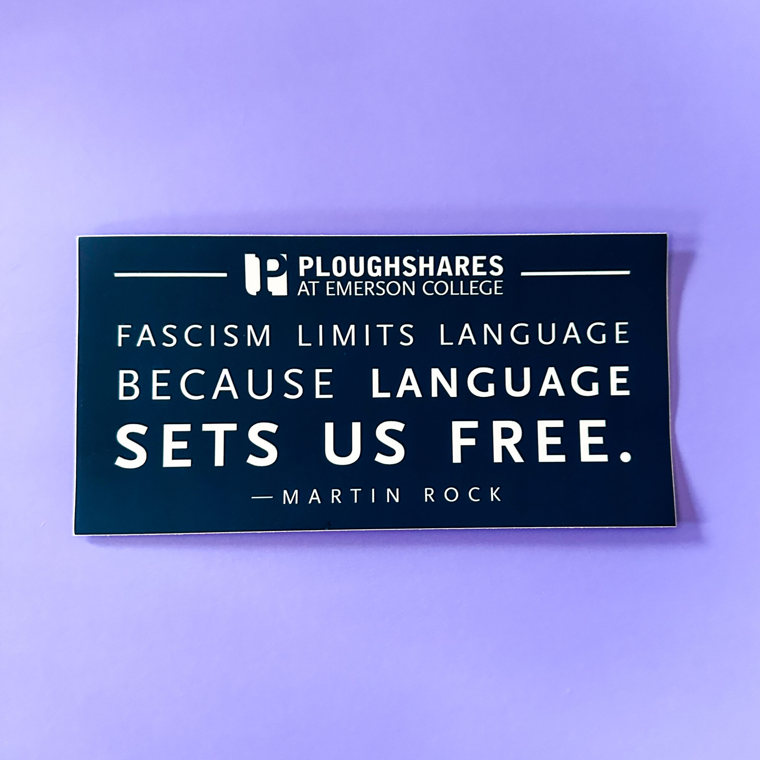 PS Bumper Sticker (Martin Rock)